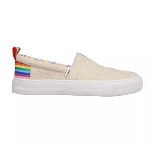 New Toms women Alpargata Fenix Slip on Pride rainbow sz 6